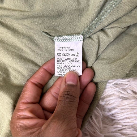 ◾️3/$25 SHEIN Midi Dress With Ruched Drawstring Sides And Split Hem - Picture 6 of 8